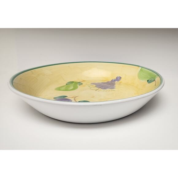 CALECA FRUTTA Hand Painted Italian 17" Fruit Serving Bowl Platter Dinnerware - Picture 6 of 8